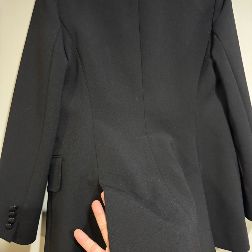 MaxMara Black Single-Button Wool Blazer - Picture 15 of 16